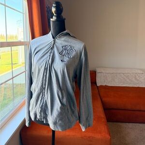 Yankees Nike Comfy Zip Up Grey/Navy